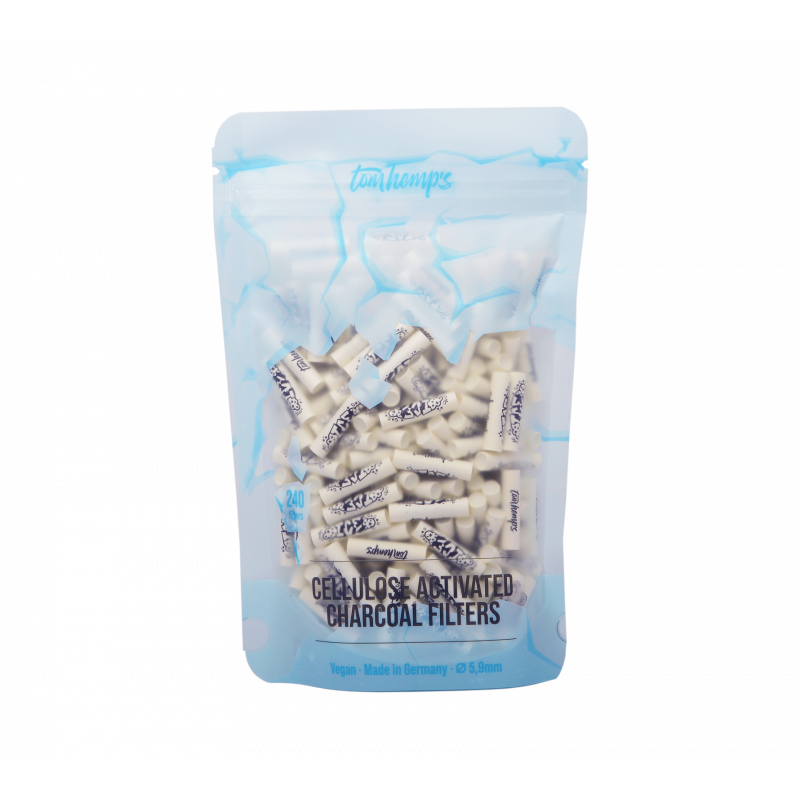 Filtru 240 buc de carbune activ cu celuloza - Tom Hemp