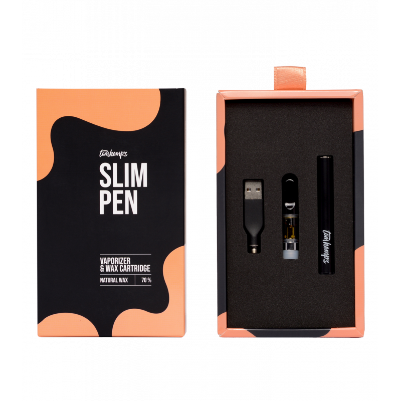 CBD WAX Natural FILLED VAPE PEN - Tom Hemps