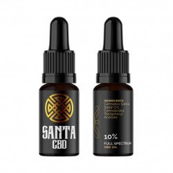 Ulei CBD 10% cu cocos si canepa - Santa CBD